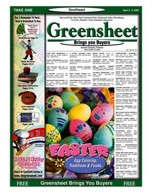Primary view of object titled 'Greensheet (Houston, Tex.), Vol. 38, No. 97, Ed. 1 Tuesday, April 3, 2007'.