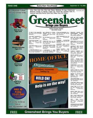 Primary view of object titled 'Greensheet (Houston, Tex.), Vol. 36, No. 374, Ed. 1 Tuesday, September 13, 2005'.