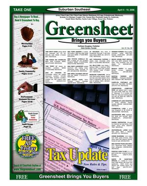 Primary view of object titled 'Greensheet (Houston, Tex.), Vol. 37, No. 98, Ed. 1 Tuesday, April 4, 2006'.