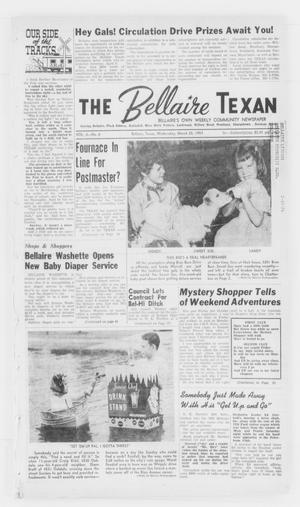 Primary view of object titled 'The Bellaire Texan (Bellaire, Tex.), Vol. 4, No. 6, Ed. 1 Wednesday, March 20, 1957'.