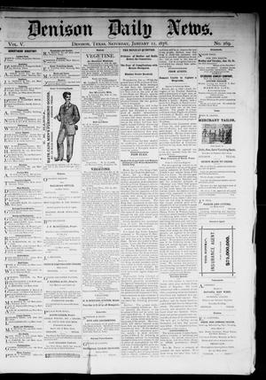 Primary view of object titled 'Denison Daily News. (Denison, Tex.), Vol. 5, No. 269, Ed. 1 Saturday, January 12, 1878'.