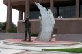Photograph: Taylor County Veterans Memorial and Plaza, featuring a bronze soldier…