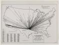 Photograph: [Map of Air Traffic from Fort Worth Municipal Airport]