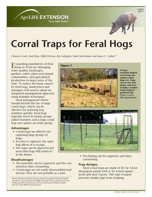Primary view of object titled 'Corral Traps for Feral Hogs'.
