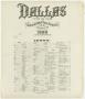 Thumbnail image of item number 1 in: 'Dallas 1888 - Index'.