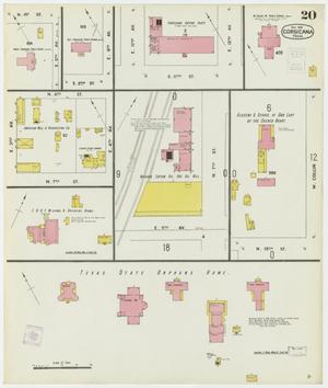 Primary view of object titled 'Corsicana 1900 Sheet 20'.