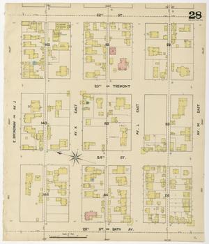 Primary view of object titled 'Galveston 1889 Sheet 28'.