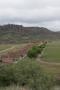 Primary view of Fort Davis, view of Officers Quarters from scenic hiking trail