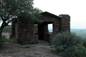 Primary view of object titled 'Davis Mountains State Park, overlook on Skyline Drive'.