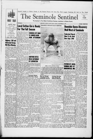 Primary view of object titled 'The Seminole Sentinel (Seminole, Tex.), Vol. 40, No. 31, Ed. 1 Friday, September 19, 1947'.