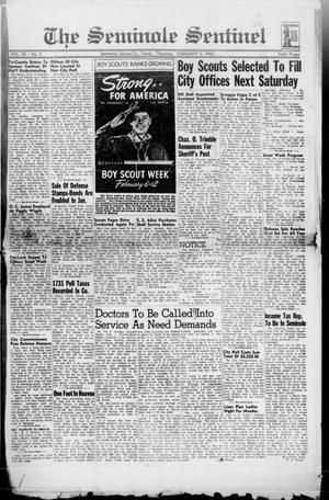 Primary view of object titled 'The Seminole Sentinel (Seminole, Tex.), Vol. 35, No. 2, Ed. 1 Thursday, February 5, 1942'.