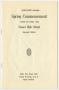 Pamphlet: Forty-First Annual Spring Commencement: Class of June, 1966