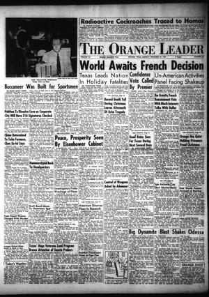 Primary view of object titled 'The Orange Leader (Orange, Tex.), Vol. 52, No. 319, Ed. 1 Monday, December 27, 1954'.