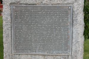 Primary view of object titled 'Veterans Memorial, Brewster County, close-up of plaque'.