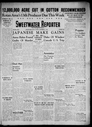 Primary view of object titled 'Sweetwater Reporter (Sweetwater, Tex.), Vol. 40, No. 222, Ed. 1 Sunday, November 7, 1937'.