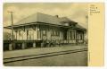 Thumbnail image of item number 1 in: '[Postcard of P & L. E. Station]'.