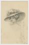 Postcard: [Postcard of Woman With Wide Brim Hat]