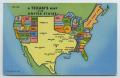 Postcard: [Postcard of a Texan's Map of the United States]