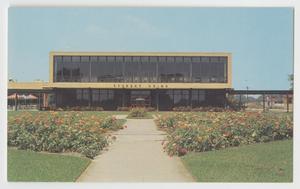 Primary view of object titled '[Postcard of the Student Union Building in the Lamar College]'.