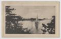 Primary view of [Postcard of Single Sailboat on the Water]