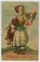 Primary view of [Postcard of Girl Holding Valentine Box]
