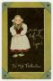Primary view of [Postcard of Dutch Girl on Chalkboard]