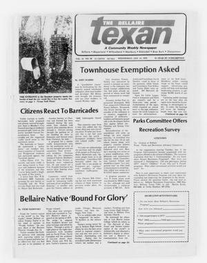 Primary view of object titled 'The Bellaire Texan (Bellaire, Tex.), Vol. 24, No. 36, Ed. 1 Wednesday, January 11, 1978'.