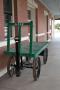 Photograph: Atchison Topeka & Santa Fe Railway (A.T.S.F.) Wooden Baggage Cart