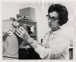 Primary view of [Photograph of Student in Science Lab]
