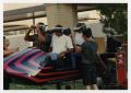 Photograph: [Photograph of Students on Virtual Reality Ride]