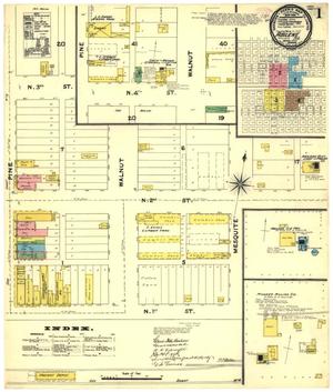 Primary view of object titled 'Abilene 1891 Sheet 1'.