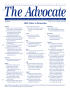Thumbnail image of item number 1 in: 'The Advocate, Volume 9, Issue 1, January-March 2004'.