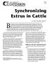 Book: Synchronizing estrus in cattle