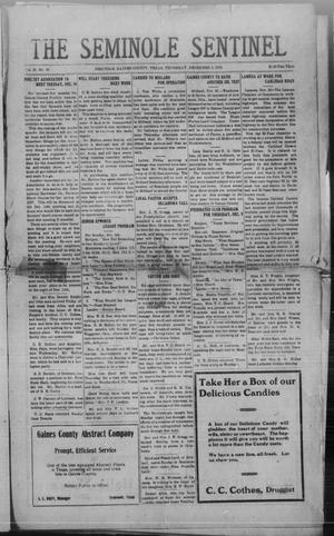 Primary view of object titled 'The Seminole Sentinel (Seminole, Tex.), Vol. 20, No. 36, Ed. 1 Thursday, December 2, 1926'.