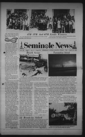 Primary view of object titled 'Seminole News (Seminole, Tex.), Vol. 3, No. 3, Ed. 1 Wednesday, April 23, 1969'.