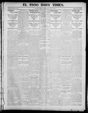 Primary view of object titled 'El Paso Daily Times. (El Paso, Tex.), Vol. 24, Ed. 1 Wednesday, June 8, 1904'.