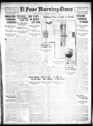 Primary view of object titled 'El Paso Morning Times (El Paso, Tex.), Vol. 30, Ed. 1 Tuesday, January 25, 1910'.