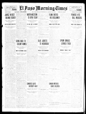 Primary view of object titled 'El Paso Morning Times (El Paso, Tex.), Vol. 32, Ed. 1 Thursday, August 22, 1912'.