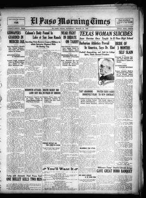 Primary view of object titled 'El Paso Morning Times (El Paso, Tex.), Vol. 29, Ed. 1 Saturday, March 27, 1909'.