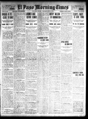 Primary view of object titled 'El Paso Morning Times (El Paso, Tex.), Vol. 32, Ed. 1 Sunday, July 7, 1912'.