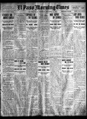 Primary view of object titled 'El Paso Morning Times (El Paso, Tex.), Vol. 31, Ed. 1 Thursday, December 22, 1910'.