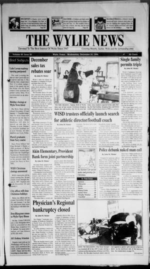 Primary view of object titled 'The Wylie News (Wylie, Tex.), Vol. 50, No. 30, Ed. 1 Wednesday, December 25, 1996'.