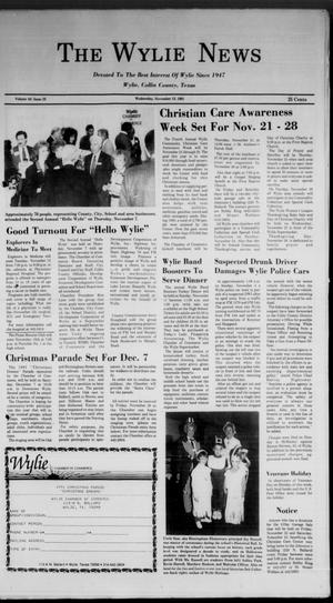 Primary view of object titled 'The Wylie News (Wylie, Tex.), Vol. 44, No. 23, Ed. 1 Wednesday, November 13, 1991'.