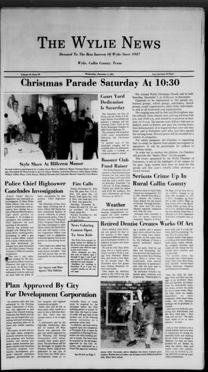 Primary view of object titled 'The Wylie News (Wylie, Tex.), Vol. 44, No. 26, Ed. 1 Wednesday, December 4, 1991'.