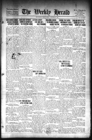 Primary view of object titled 'The Weekly Herald (Weatherford, Tex.), Vol. 13, No. 24, Ed. 1 Thursday, September 20, 1923'.