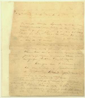 Primary view of object titled 'Lorenzo de Zavala to Stephen F. Austin, November 30th 1835'.
