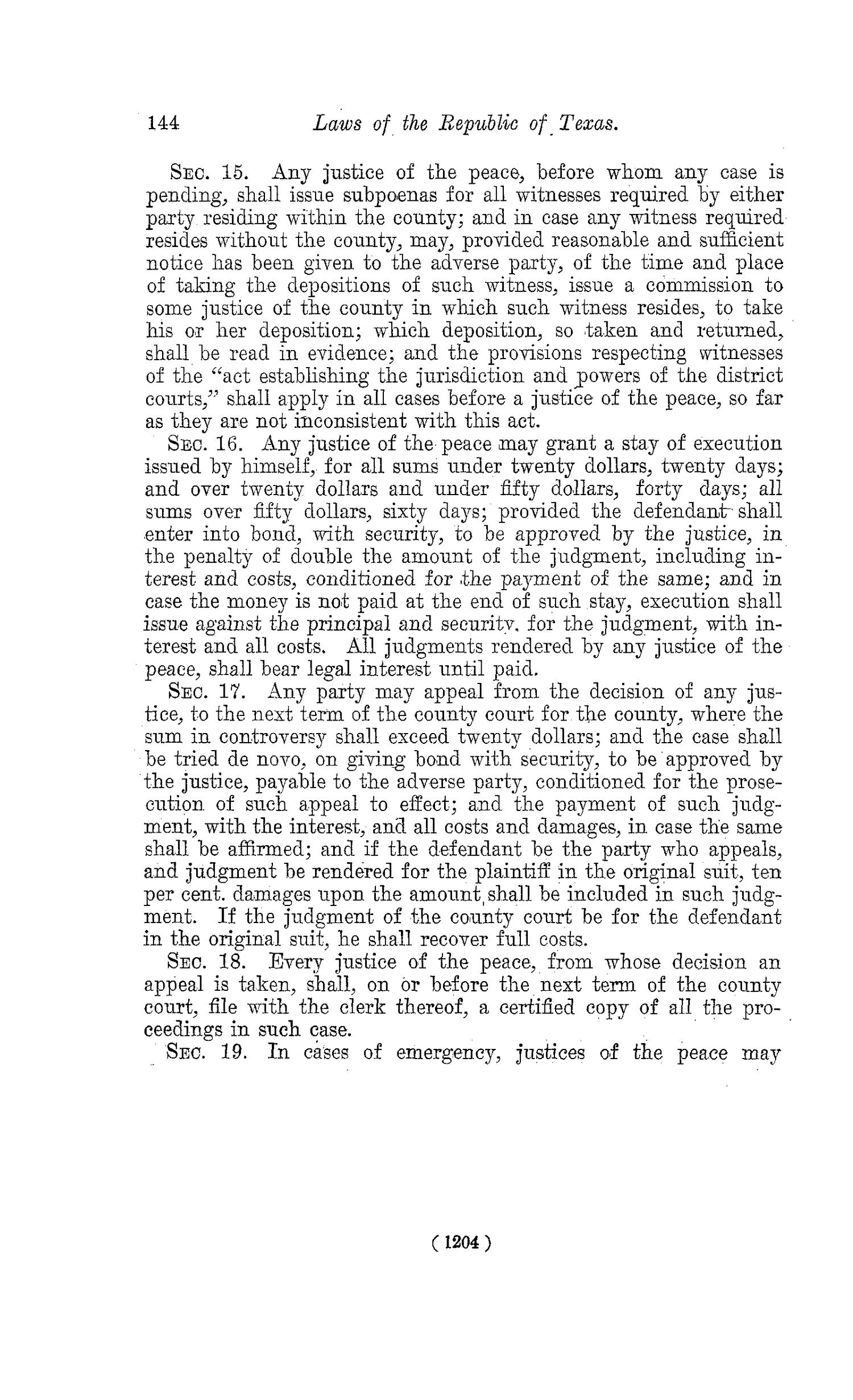 The Laws of Texas, 1822-1897 Volume 1
                                                
                                                    1204
                                                