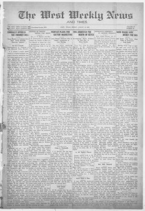 Primary view of object titled 'The West Weekly News and Times. (West, Tex.), Vol. 13, No. 45, Ed. 1 Friday, August 19, 1921'.