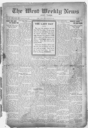 Primary view of object titled 'The West Weekly News and Times. (West, Tex.), Vol. 12, No. 16, Ed. 1 Friday, January 30, 1920'.
