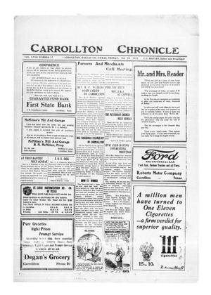 Primary view of object titled 'Carrollton Chronicle (Carrollton, Tex.), Vol. 18, No. 47, Ed. 1 Friday, October 20, 1922'.